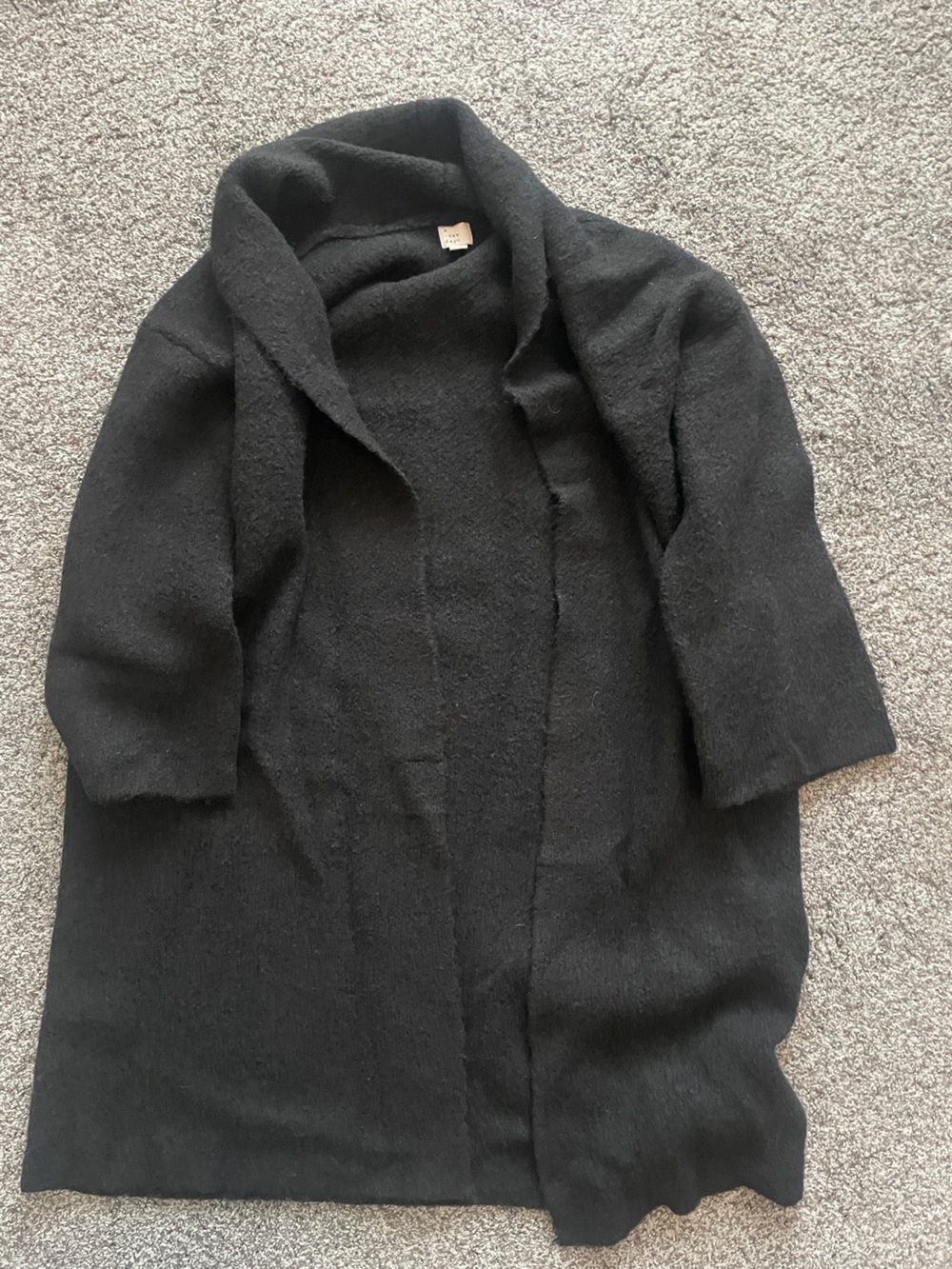 a new day Black Open-Front Long Cardigan